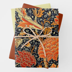 Cray, Cray Reddish-Orange, Cray yellow, Wrapping Paper Sheet