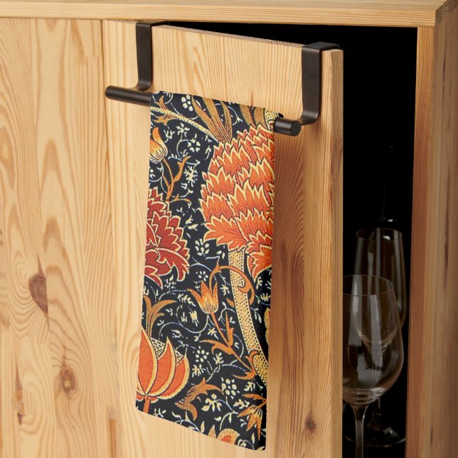 Cray, famous vintage design, kitchen towel (Thirds Fold)