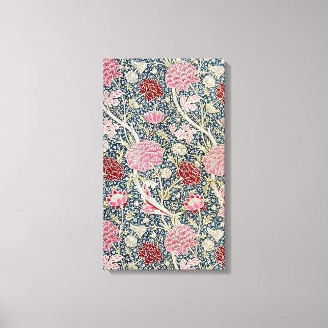 Cray Pattern (by William Morris) Art Canvas Print (Front)