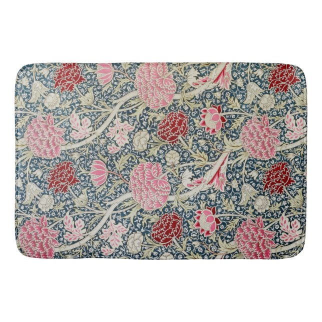Cray Pattern (by William Morris) Bath Mat (Front)