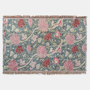 Cray Pattern (by William Morris) Throw Blanket