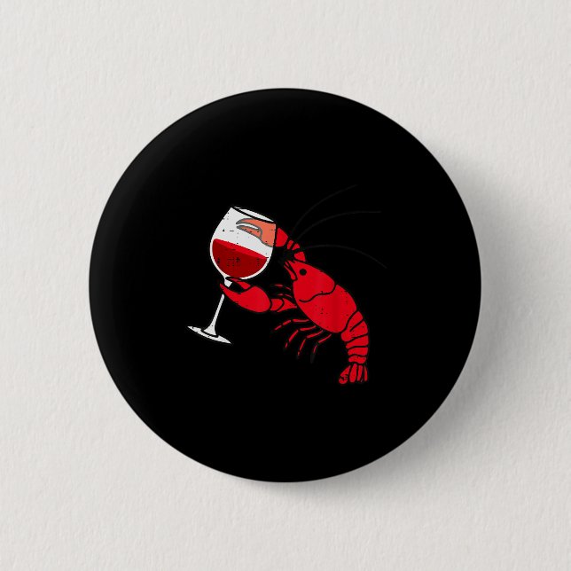 Crayfish Boil Party Funny Crawfish Lobster Seafood 2 Inch Round Button (Front)