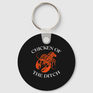 Crayfish Chicken Of The Ditch Crawfish Cajun Men W Keychain