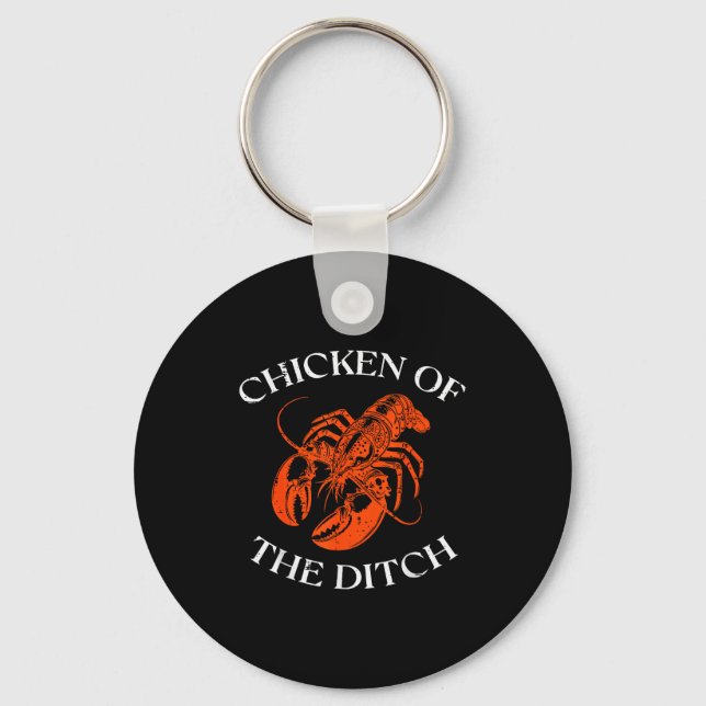 Crayfish Chicken Of The Ditch Crawfish Cajun Men W Keychain (Front)