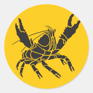 Crayfish Classic Round Sticker