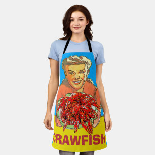  Crayfish, Crawfish add text, Apron