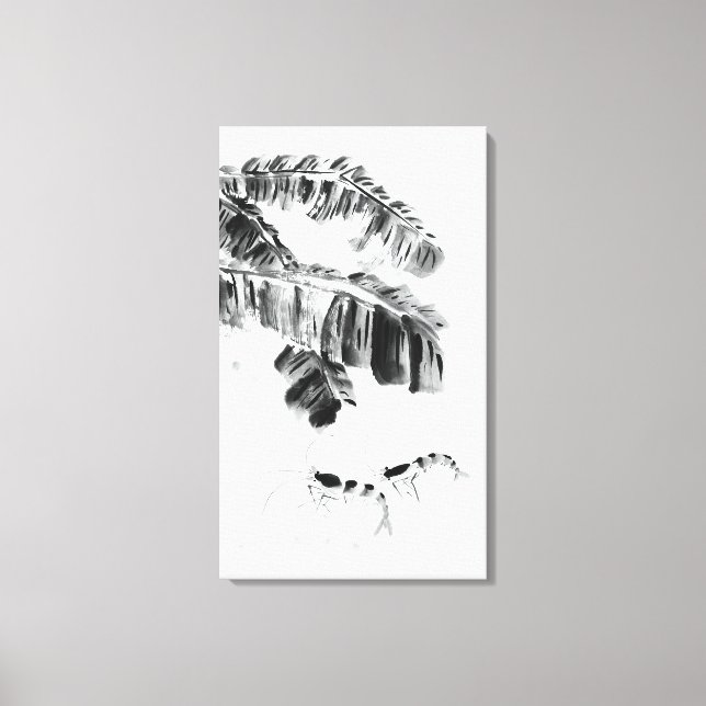 Crayfish in Water Canvas Print (Front)