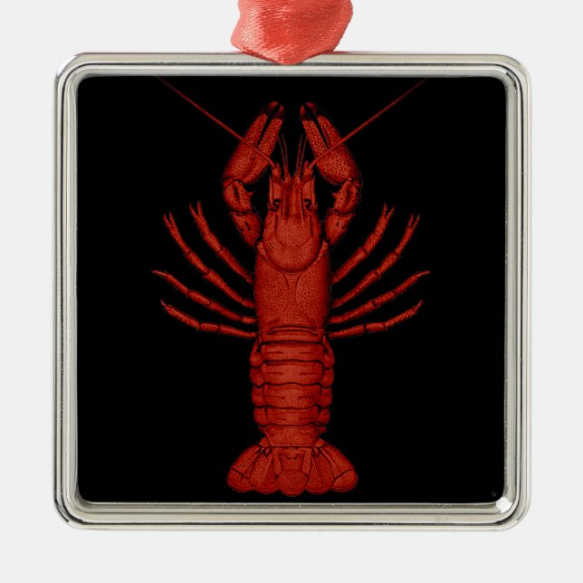 Crayfish Metal Ornament (Front)