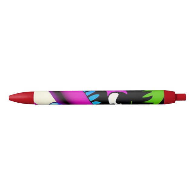 craying for you pshycodelic  black ink pen (Front)