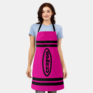 Crayon Apron Family & Group Costumes - Fuchsia