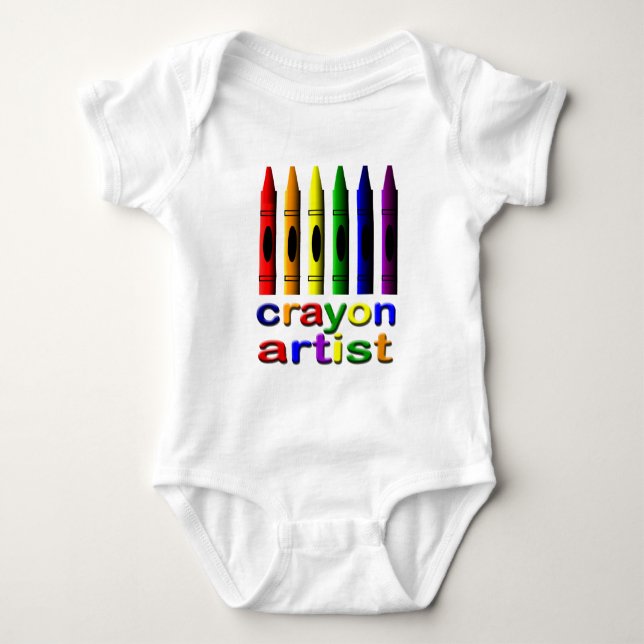 Crayon Artist Crayons Infant Creeper (Front)