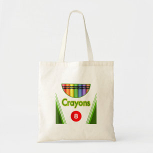 Crayon Box of 8 Costume Halloween T-Shirt-DZl52.pn Tote Bag