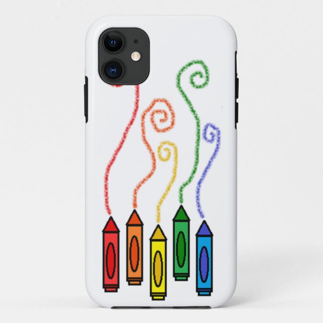 Crayon Case-Mate iPhone Case (Back)