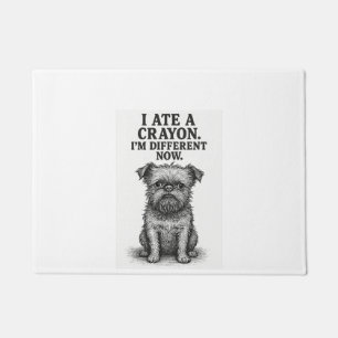 Crayon Chaos � Funny Brussels Griffon Dog Meme Des Doormat