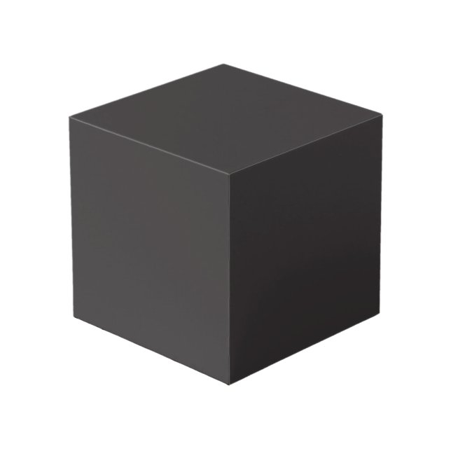 Crayon Color Black Cube Box (Angle devant)
