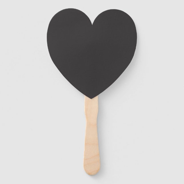 Crayon Colour Black Fan, Choose Shape Hand Fan (Front)