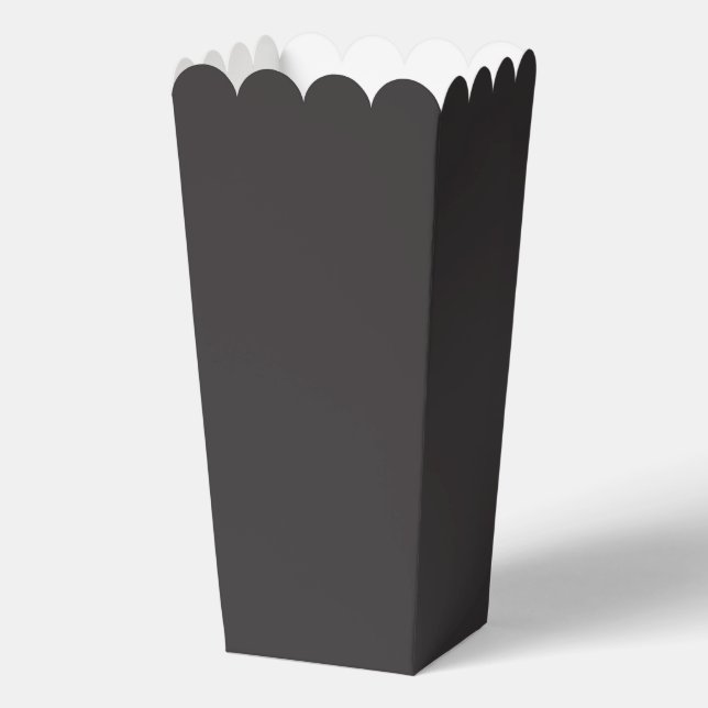 Crayon Colour Black Popcorn Box Favour (Front)