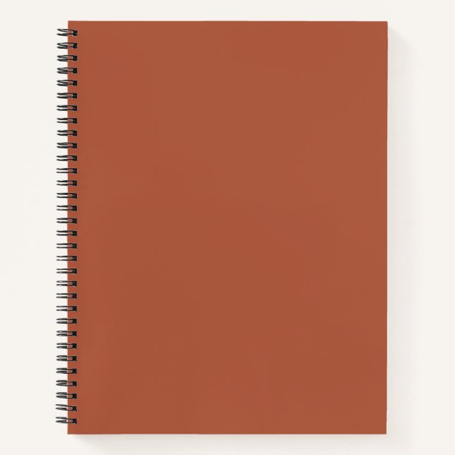 Crayon Colour Brown Spiral Notebook (Front)