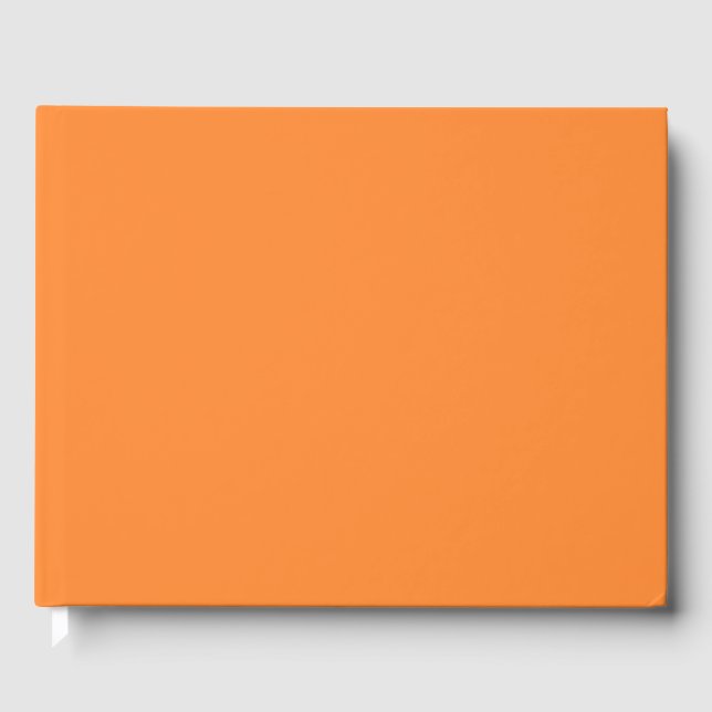 Crayon Colour Orange Guest Book (Front)