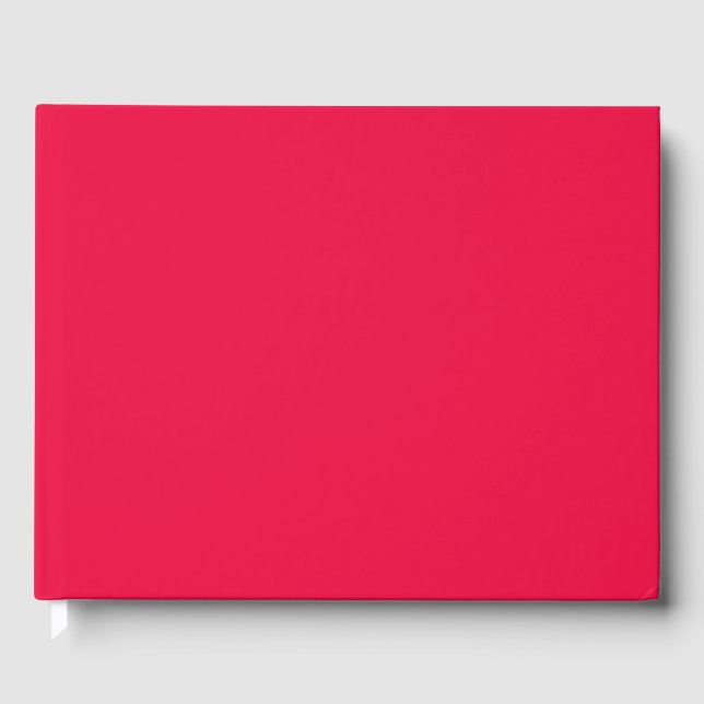 Crayon Colour Red Guest Book (Front)