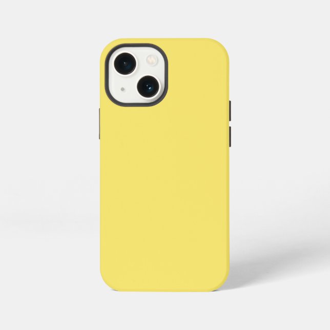 Crayon Colour Yellow iPhone 13 Mini Phone Case (Back)