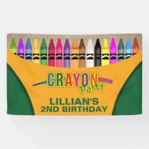 Crayon Colouring Banner