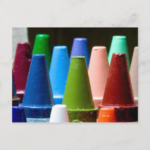 Crayon Colours Postcard
