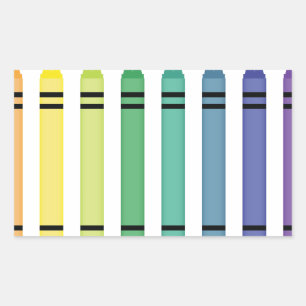 Crayon Colours Sticker