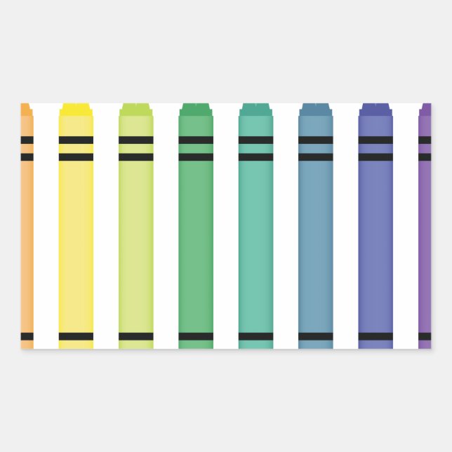 Crayon Colours Sticker (Front)