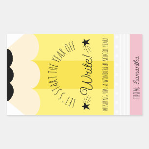 Crayon Commençons l'année de l'écriture Sticker ca