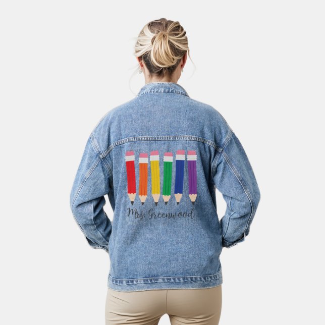 Crayon Cute Enseignant Personnalisé (Modèle)