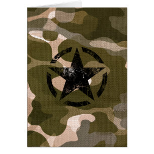 Crayon étoile Vintage sur Camouflage