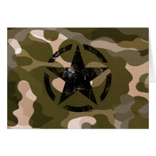 Crayon étoile Vintage sur Camouflage