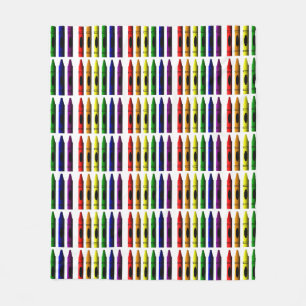 Crayon Fleece Blanket