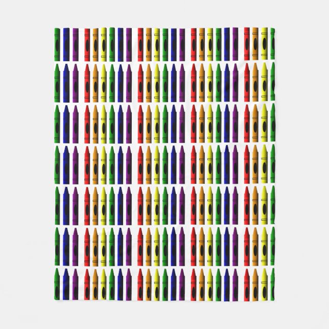 Crayon Fleece Blanket (Front)