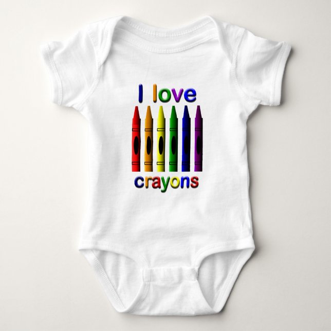 Crayon Love Crayons Infant Creeper (Front)