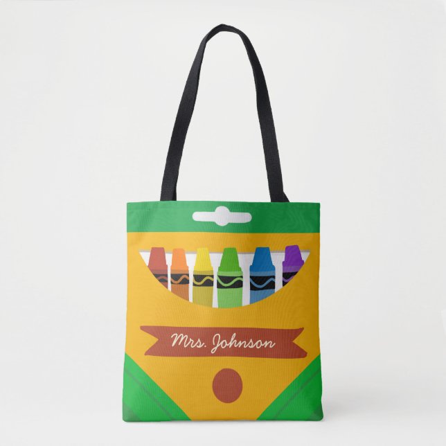  Crayon notebook paper reversible tote bag (Front)