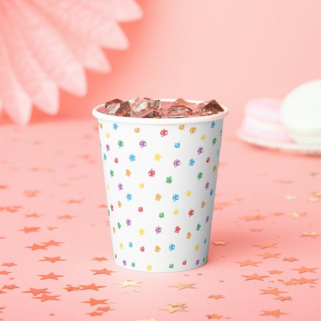 Crayon paper glasses cups (Insitu)