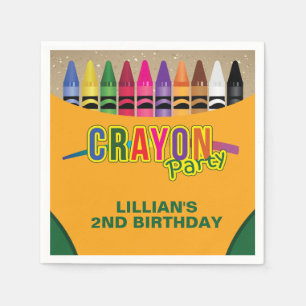 Crayon Party Napkin