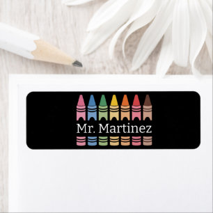 Crayon Personnalisé Nom de l'enseignant Mignon Ret