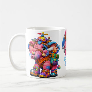 Crayon Sally Elephant Coffee Mug