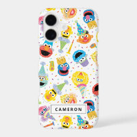 Crayon Sesame Pals Party Pattern