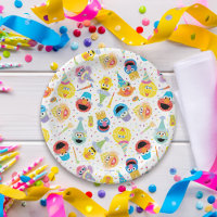 Crayon Sesame Pals Party Pattern