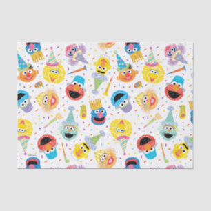 Crayon Sesame Pals Party Pattern Tissue Paper