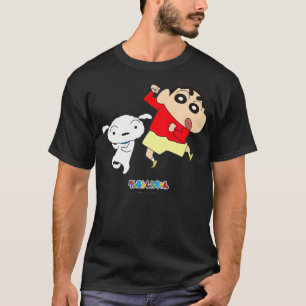 Crayon Shin-chan dances Shin-chan and Shiro T-Shirt