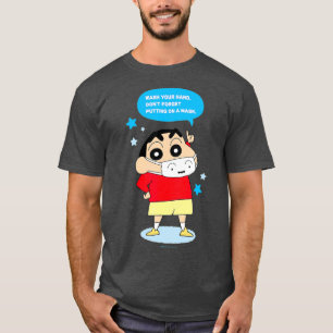 Crayon Shin-chan DONT FORGET PUTTING ON A MASK T-Shirt