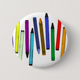 Crayons 2 Inch Round Button