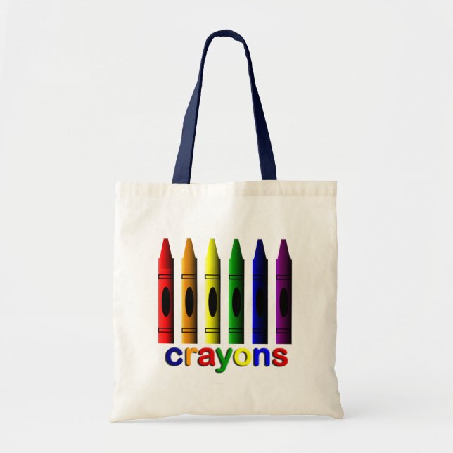 Crayons Art pour enfants Sac fourre-tout (Devant)
