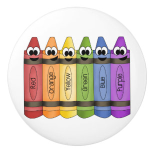 Crayons Ceramic Knob