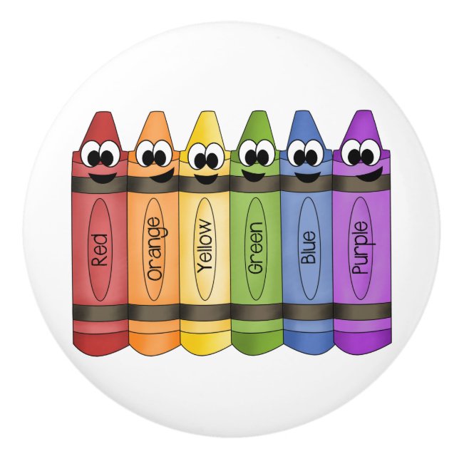Crayons Ceramic Knob (Front)